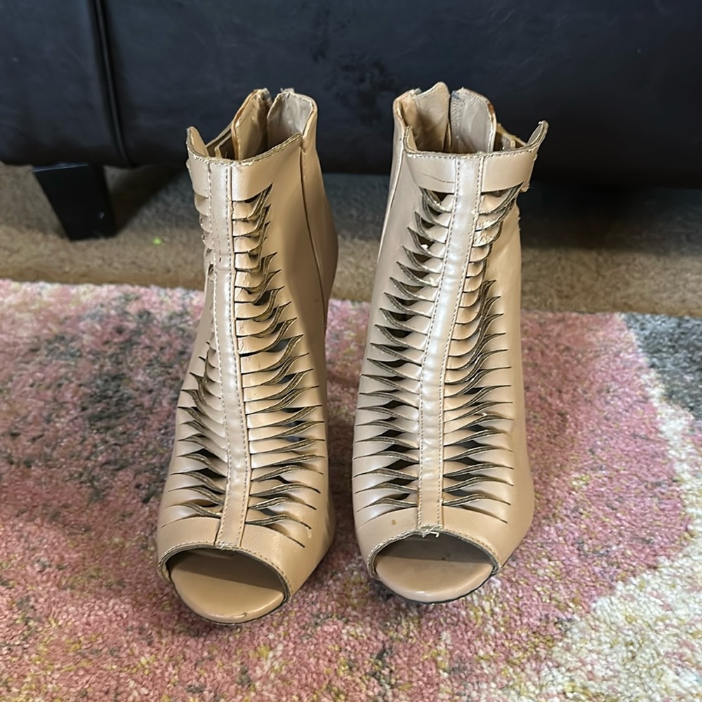 Beige Booties
